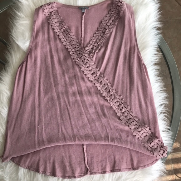 Charlotte Russe faux wrap top Blush pink large - Picture 7 of 7